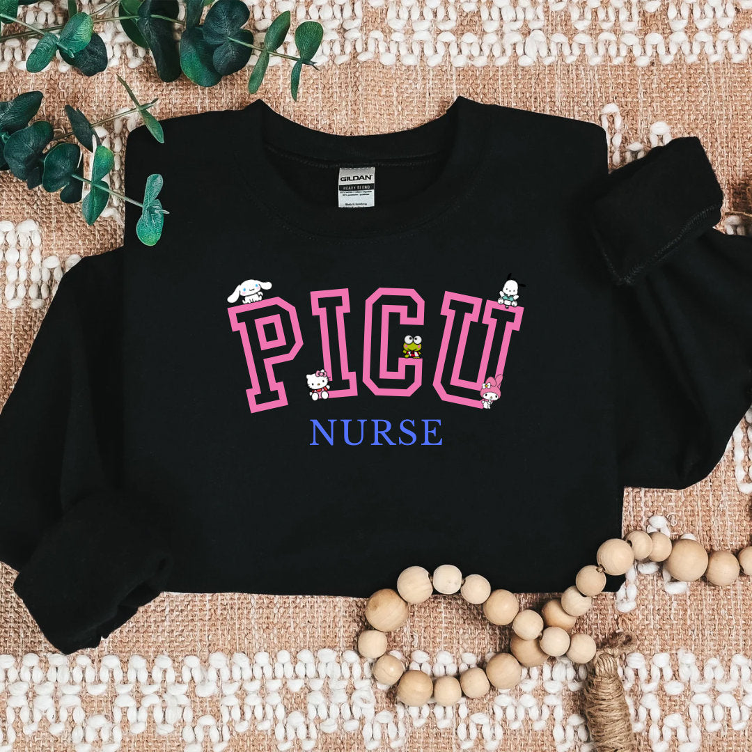 PICU-Varsity-Pink-Cozy Sweater