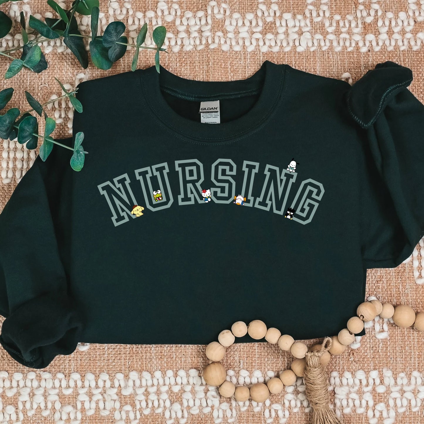 MINT NURSING Kawaii Characters Cozy Sweater