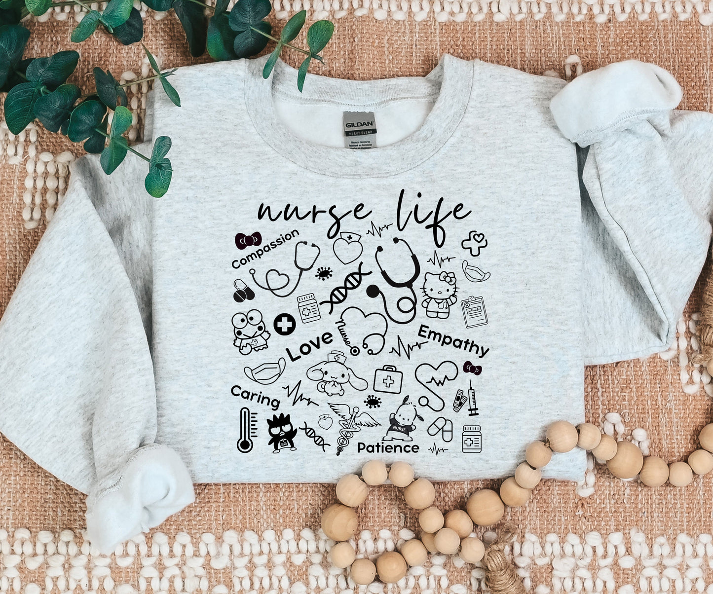 Nurse Life-Kawaii-Characters-Cozy Sweater